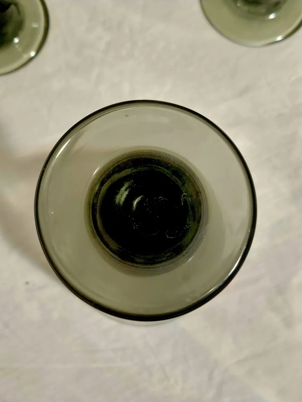 Smoked Black Glass Libbey Nova VTG Water Gobletts